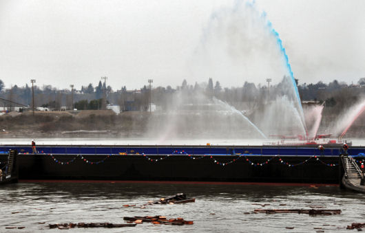 Hopper barge Caterine Marie successfully launched