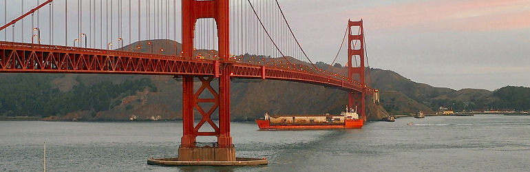 SF drydock transport on Tern - Departure from San Francisco